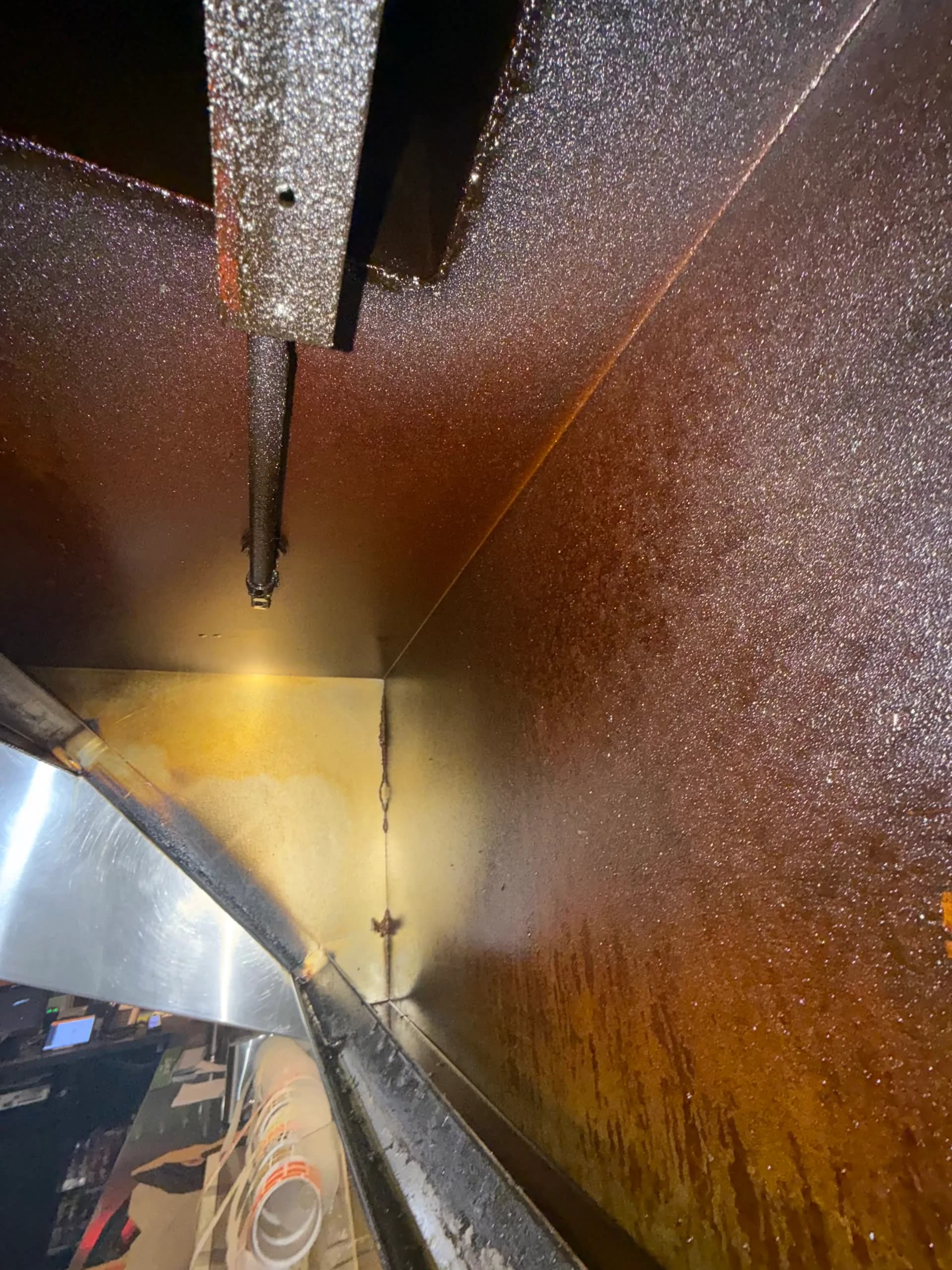 Hood & Duct before cleaning