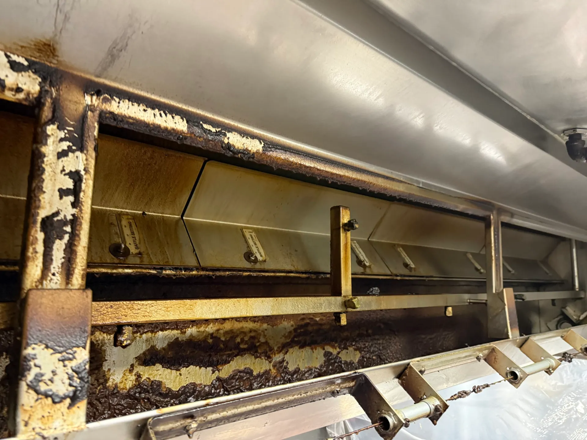 Hood Interior before cleaning